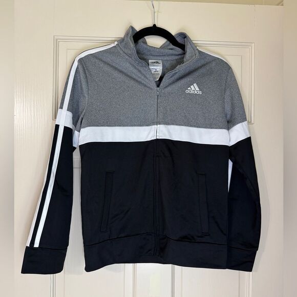 Adidas Youth Boys Quarter Zip Pullover Sweatshirt M 10/12 - Picture 1 of 3